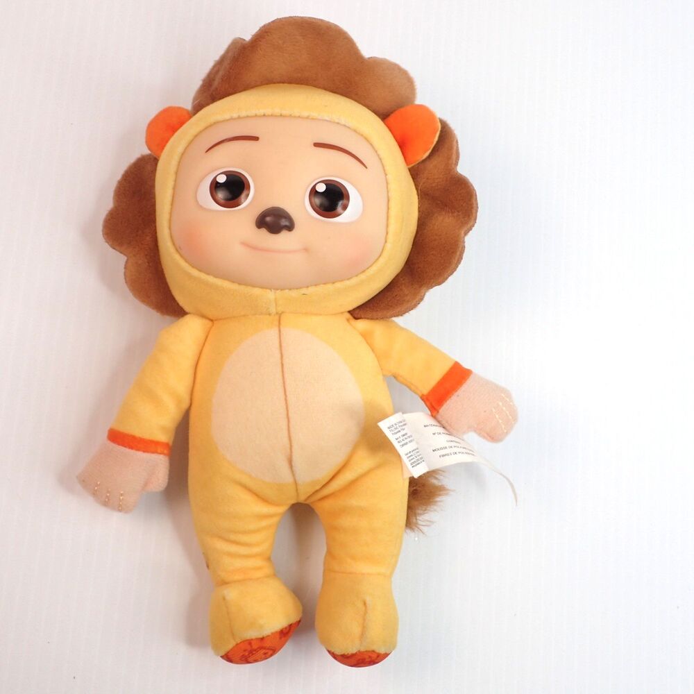 Cocomelon JJ Lion 8" Plush Plastic Face Doll Soft Toy